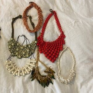 Beaded Statement Necklace lot